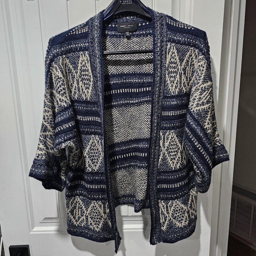 ROMEO & JULIET COUTURE WOMENS KNIT OPEN CARDIGAN SWEATER SIZE XTRA SMALL